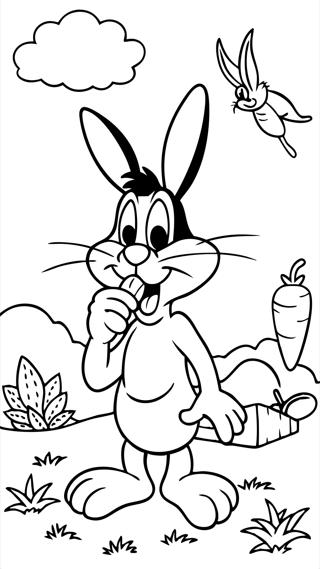 coloring pages bugs bunny